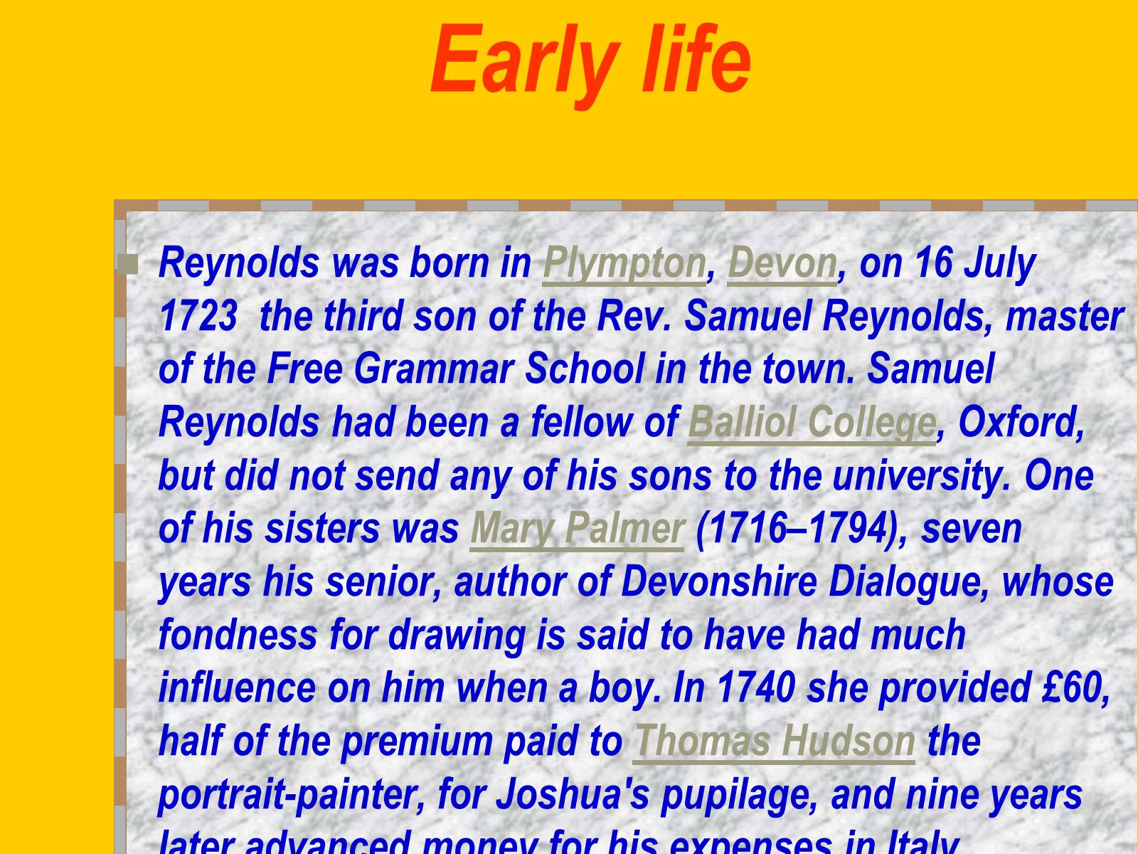 Презентація на тему «Sir Joshua Reynolds» (варіант 1) - Слайд #3