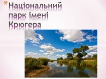 Презентація на тему «Національний парк імені Крюгера»