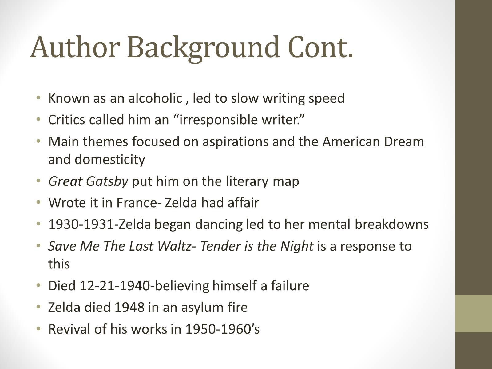 Презентація на тему «The Great Gatsby Scott Fitzgerald» - Слайд #4