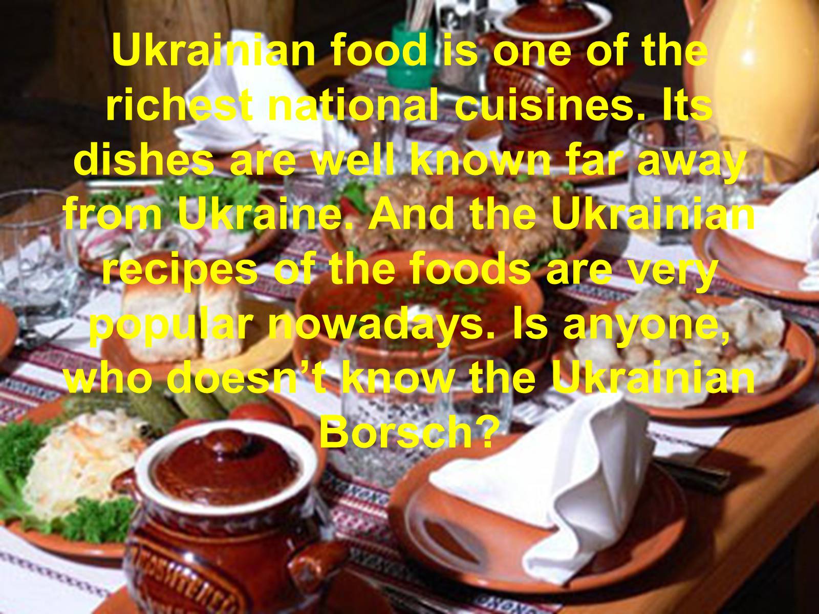 Презентація на тему «Ukrainian food» (варіант 1) - Слайд #2