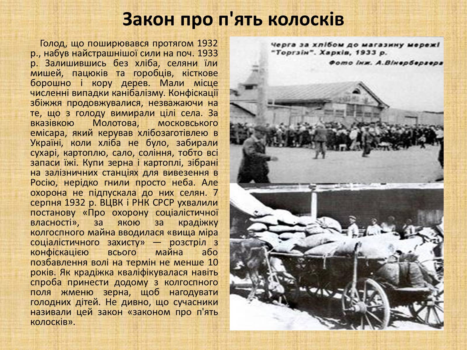 Презентація на тему «Голодомор 1932-1933 років» (варіант 2) - Слайд #4