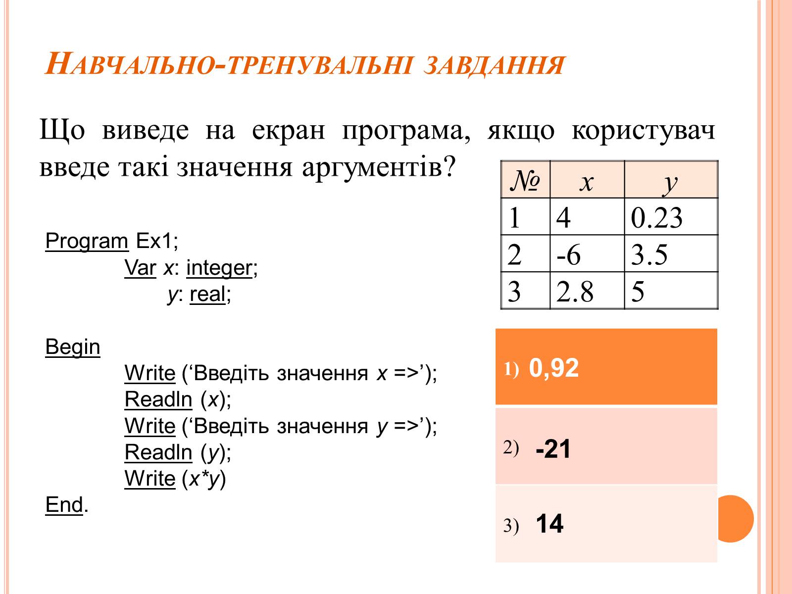 Презентація на тему «Перше знайомство з мовою програмування Паскаль» - Слайд #37