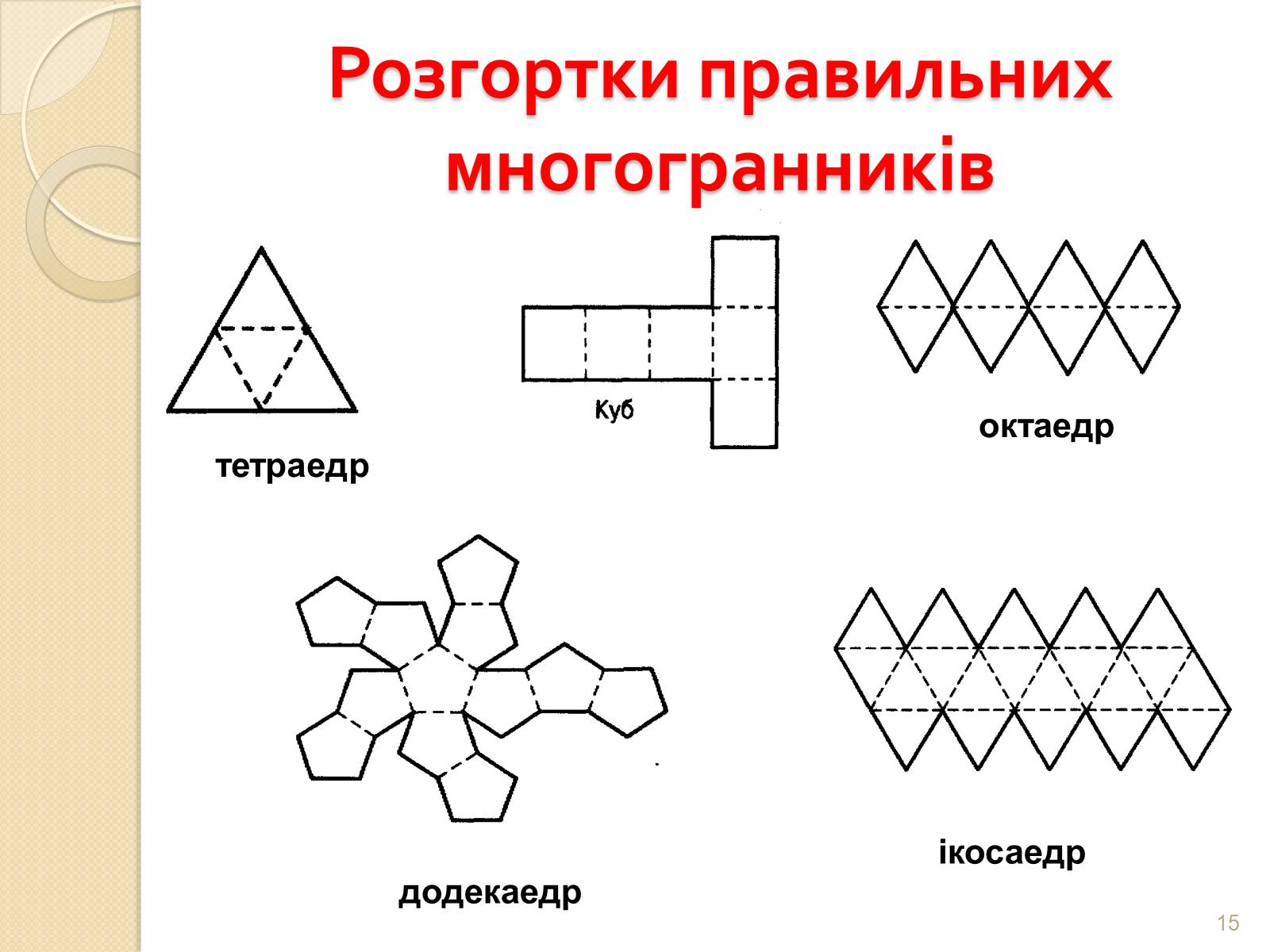 Презентація на тему «Правильні многогранники» (варіант 2) - Слайд #15