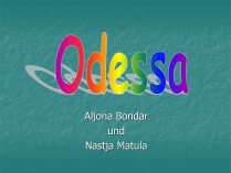 Презентація на тему «Odesa» (варіант 1)