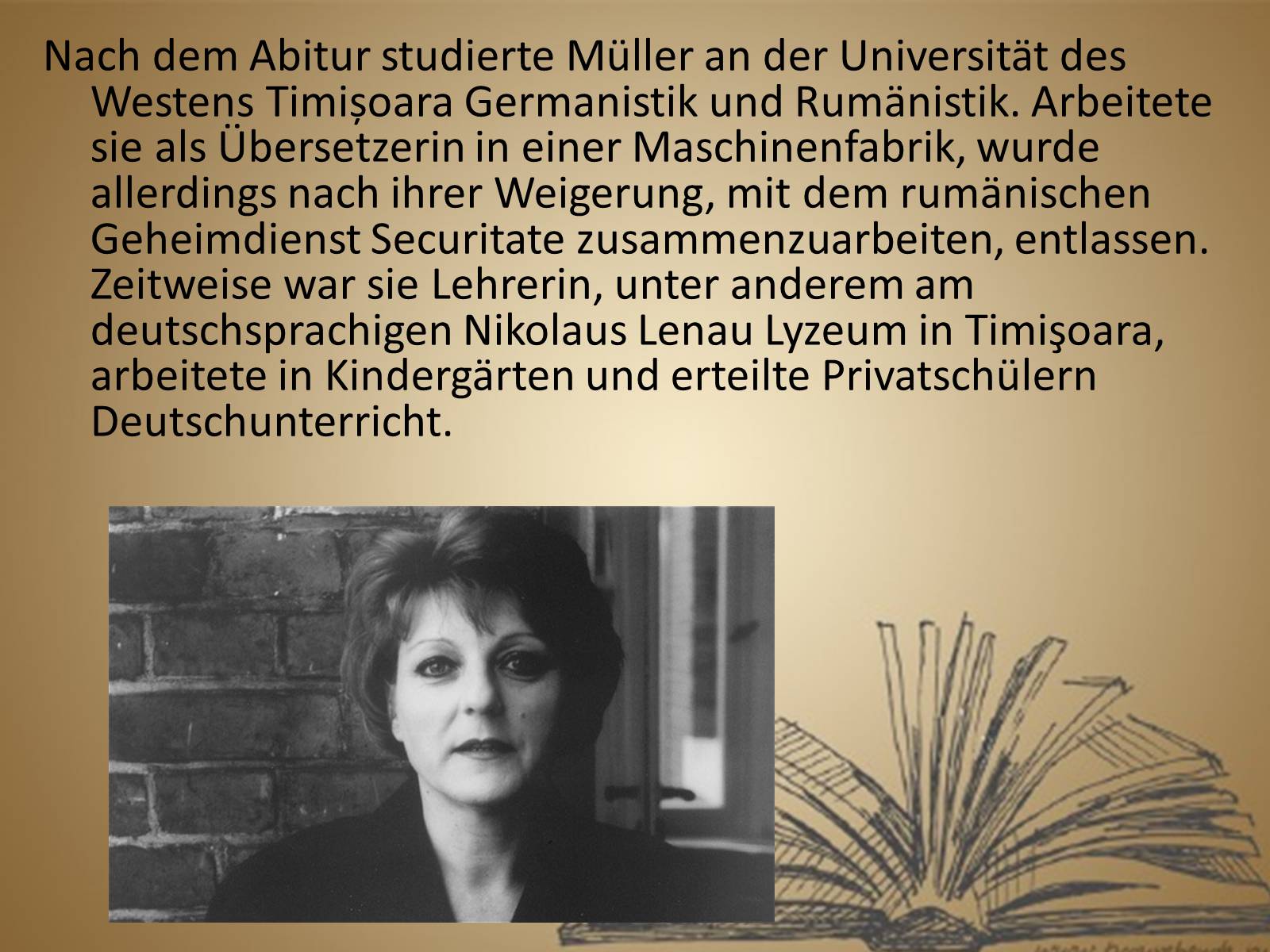 Презентація на тему «Herta Muller» - Слайд #3