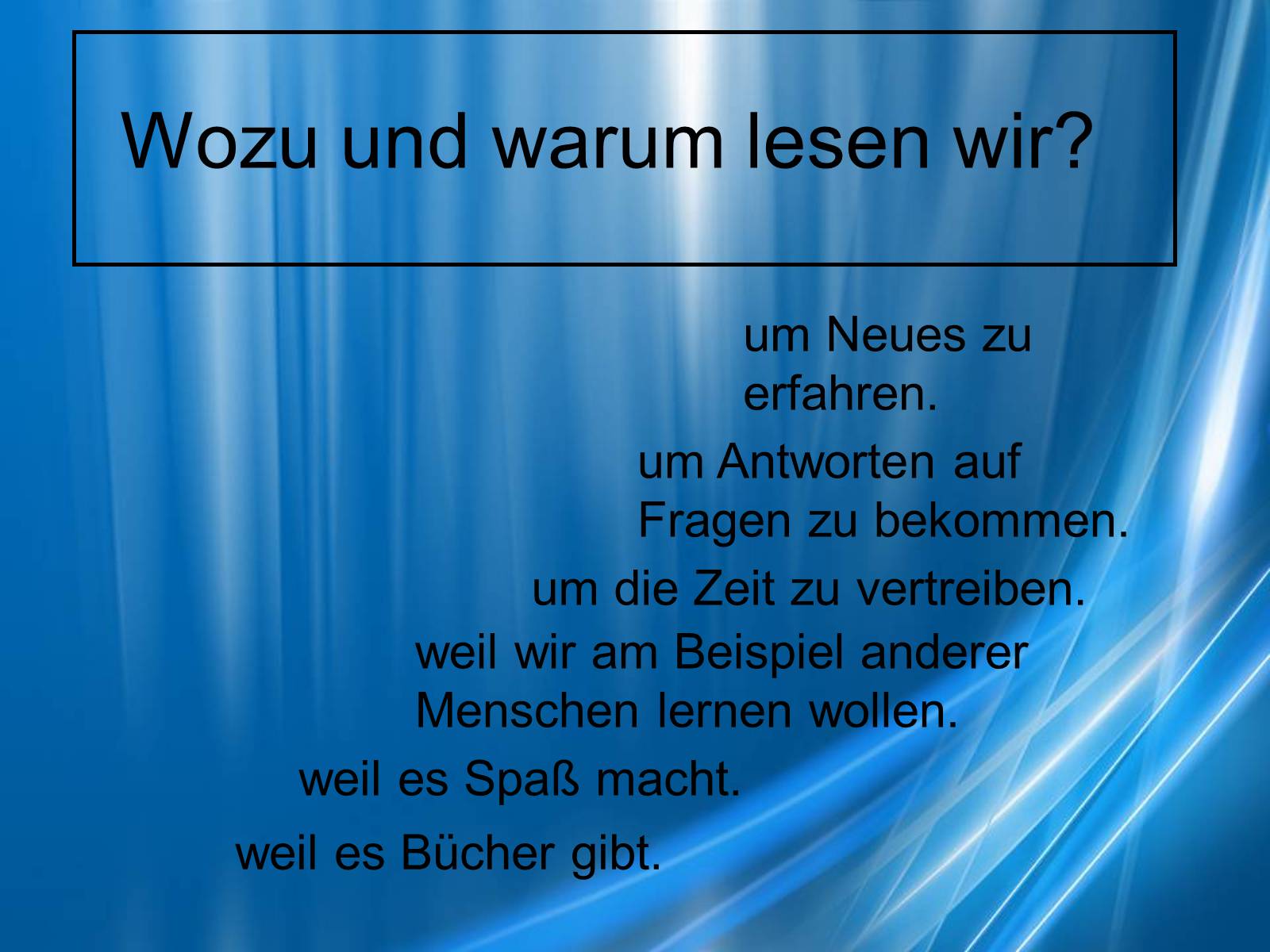 Презентація на тему «Bucher und die Jugendlichen» - Слайд #12