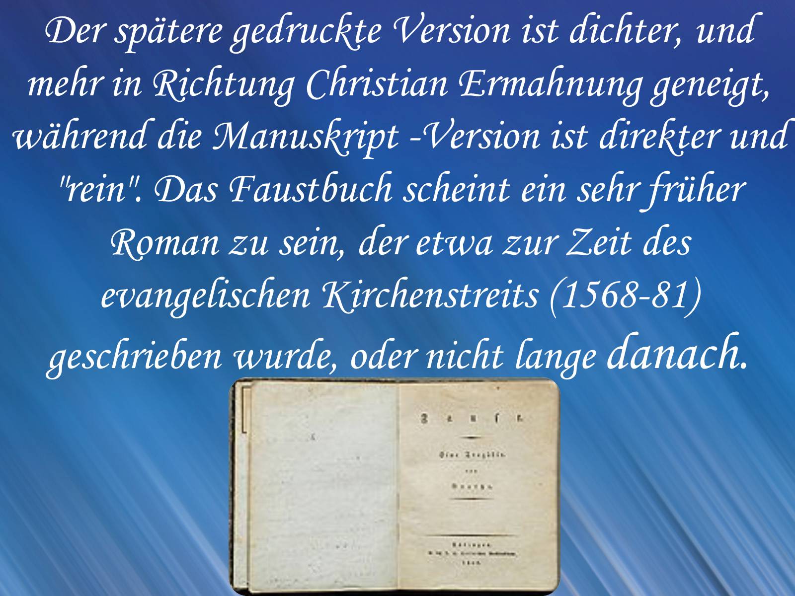 Презентація на тему «Das Faustbuch» - Слайд #3