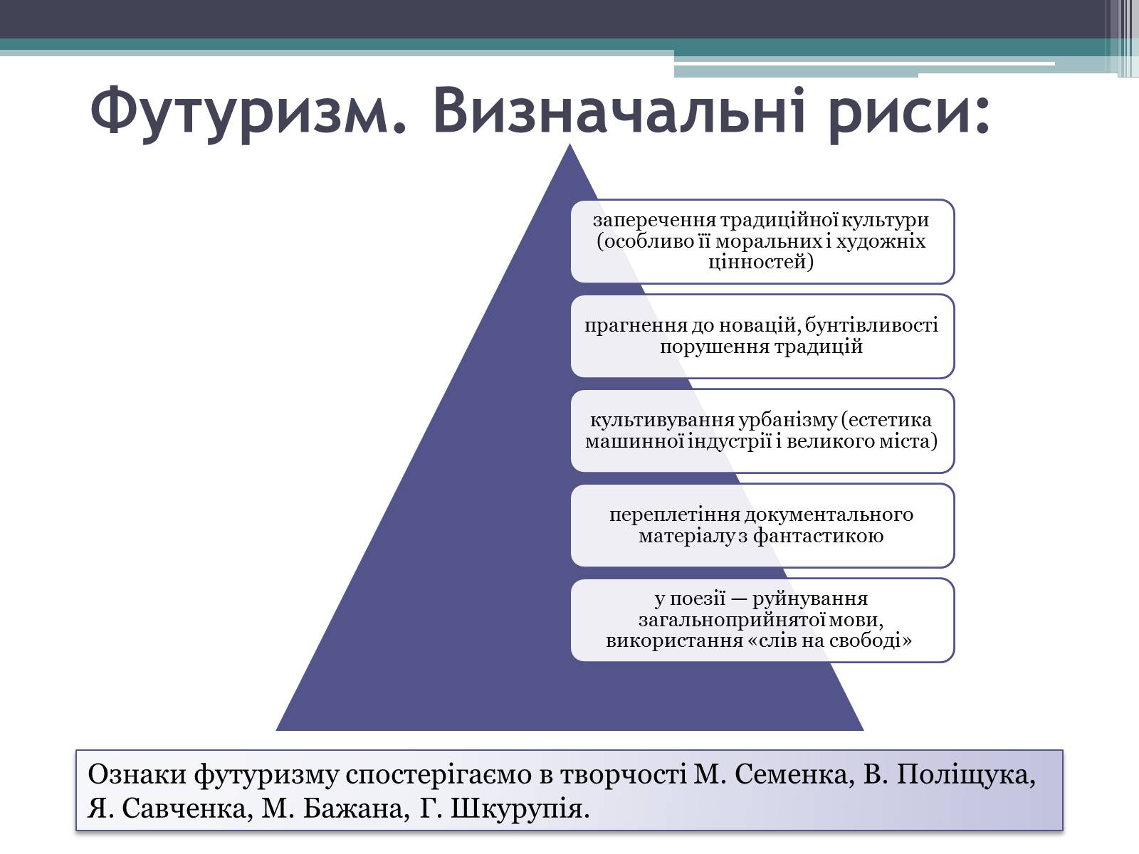 Презентація на тему «Літературні течії» - Слайд #14