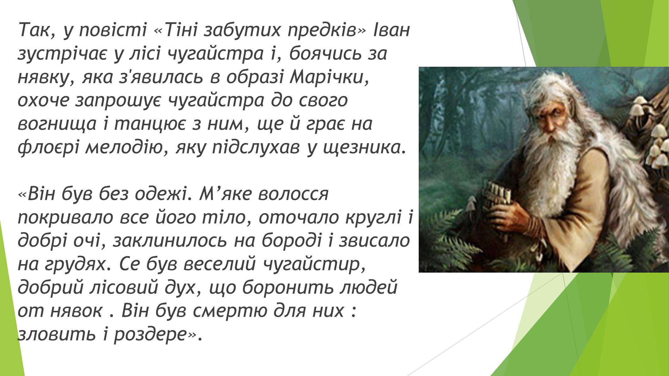 Презентація на тему «Міфічні істоти в повісті «Тіні забутих предків»» (варіант 3) - Слайд #6