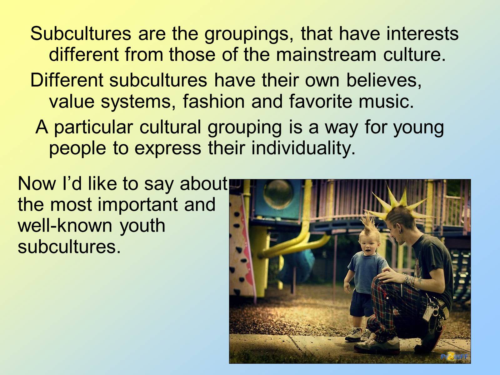 Презентація на тему «Youth Subcultures nowadays» - Слайд #2