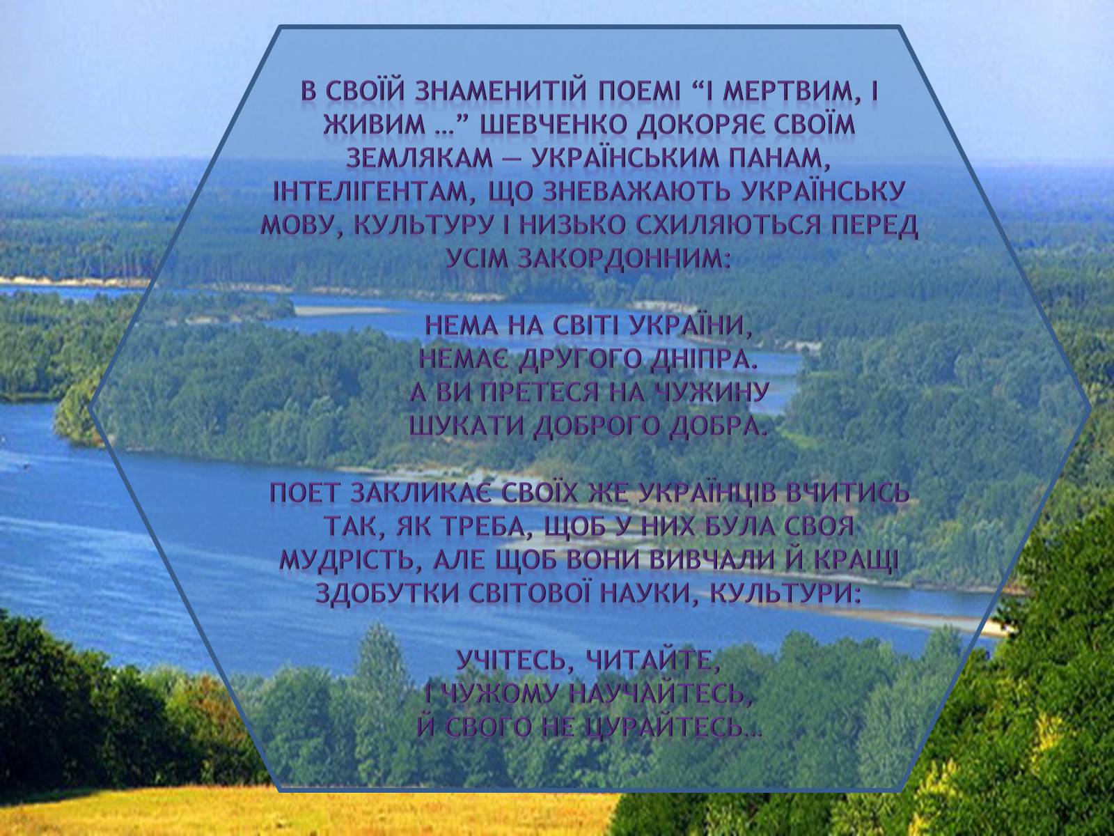 Презентація на тему «Україна та українці у творчості шевченка» - Слайд #7