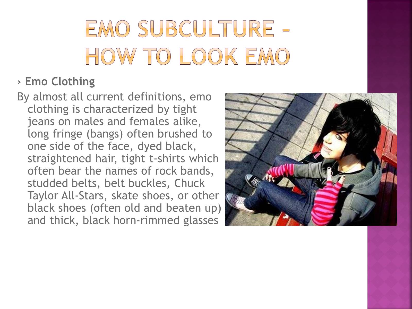 Презентація на тему «Emo» - Слайд #13