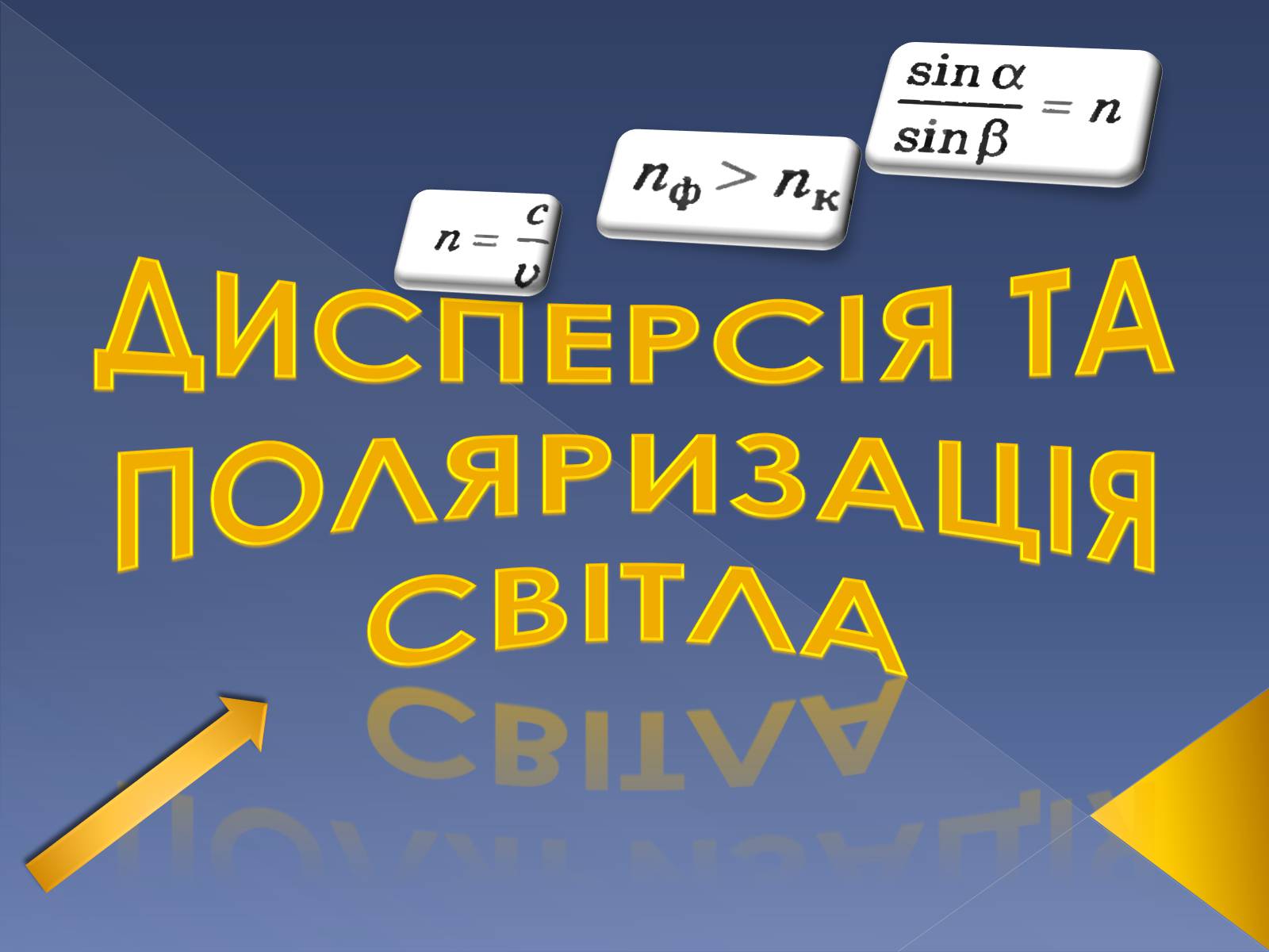 Презентація на тему «Дисперсія та поляризація світла» - Слайд #1