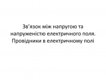 Презентація на тему «Провідники в електричному полі»