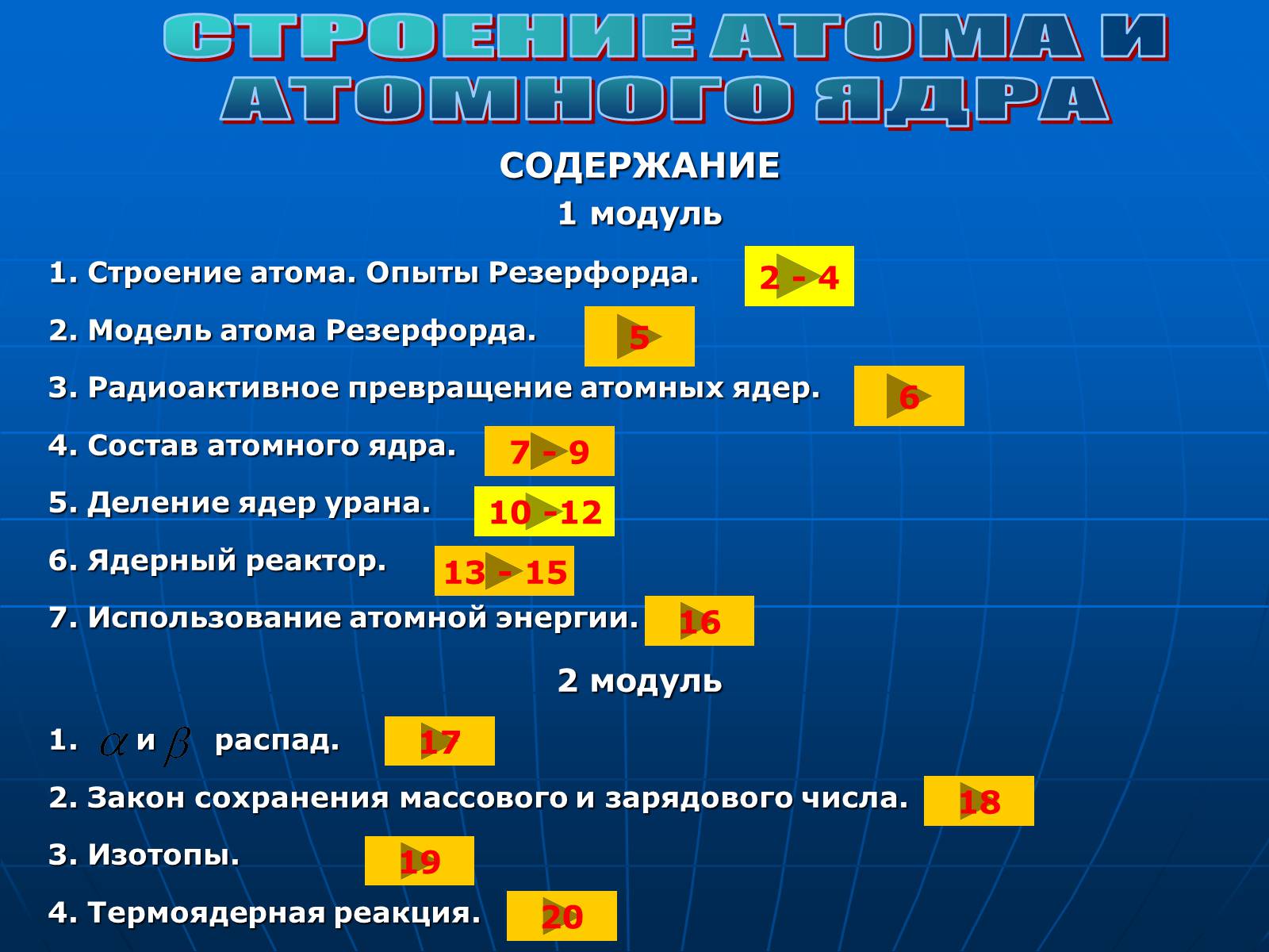 Презентація на тему «Строение атома» - Слайд #1