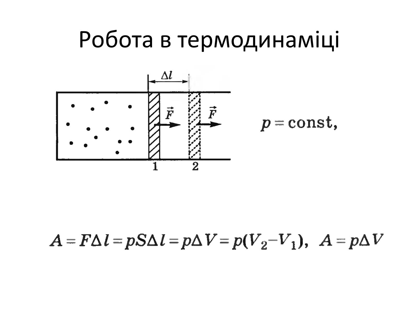 Презентація на тему «Робота в термодинаміці» - Слайд #2