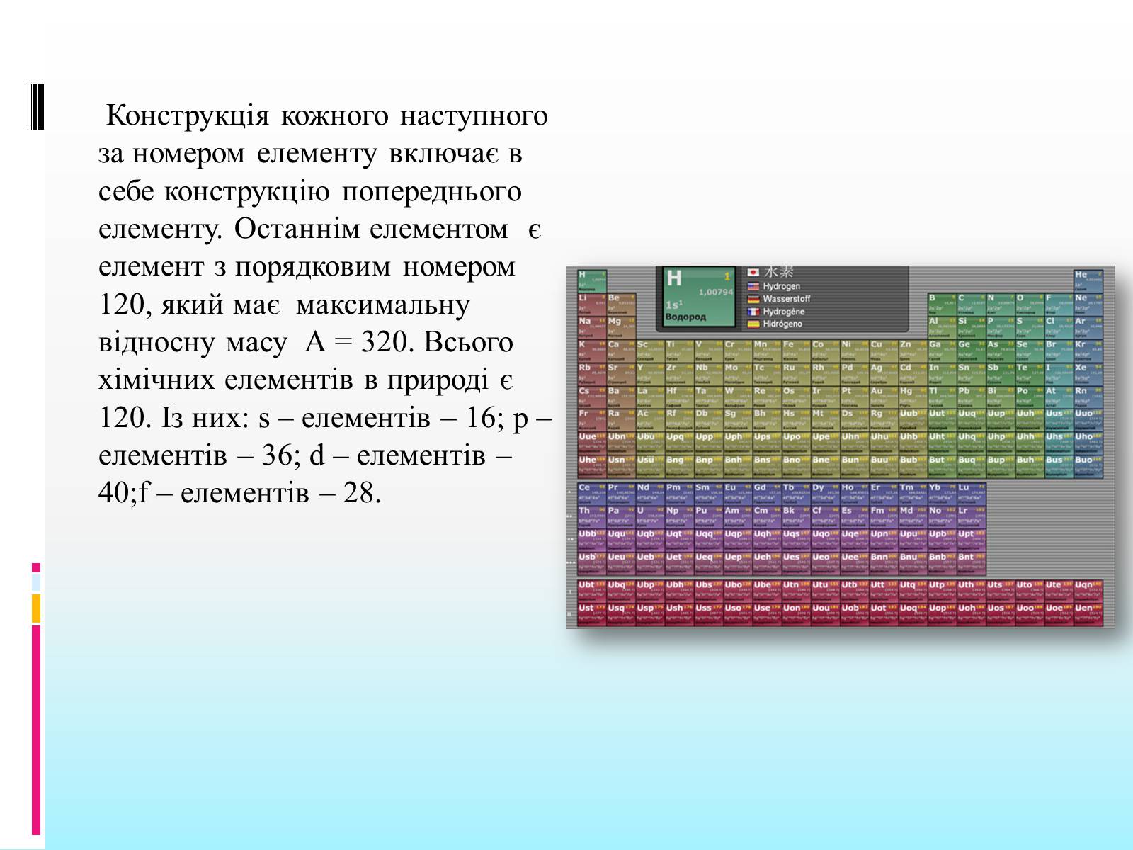 Презентація на тему «Періодична система» - Слайд #18