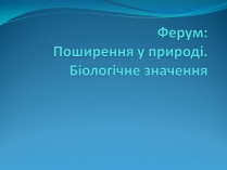 Презентація на тему «Ферум» (варіант 1)