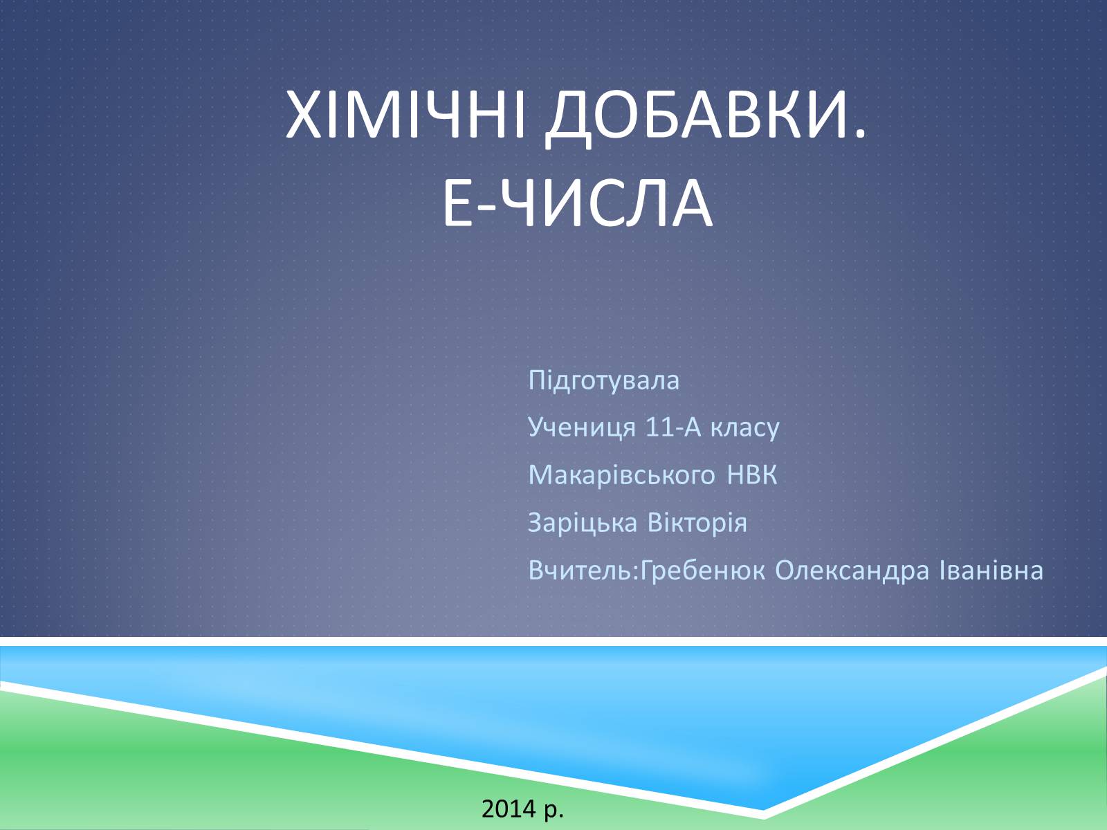 Презентація на тему «Харчові добавки» (варіант 12) - Слайд #1