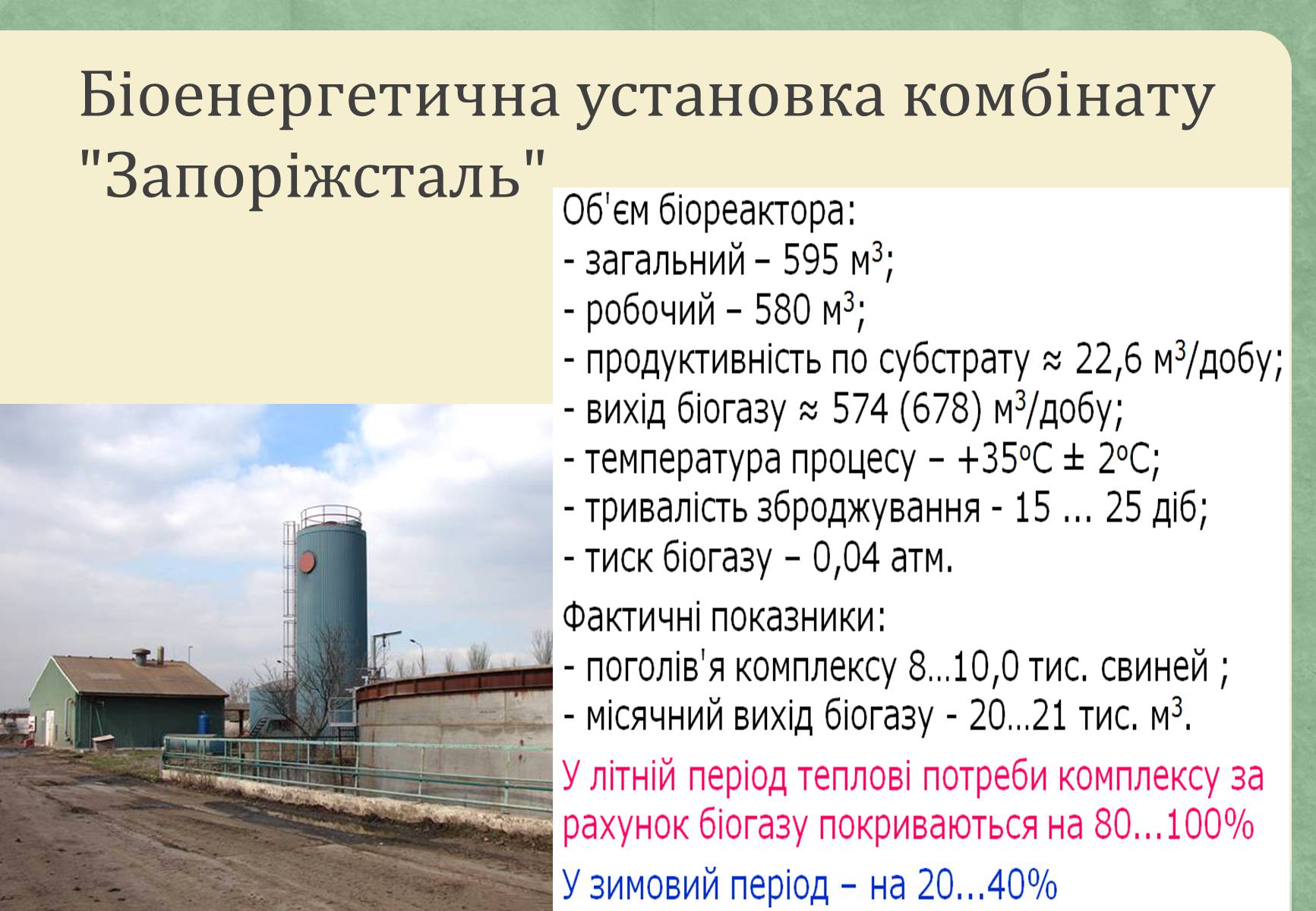 Презентація на тему «Виробництво біогазу» - Слайд #13