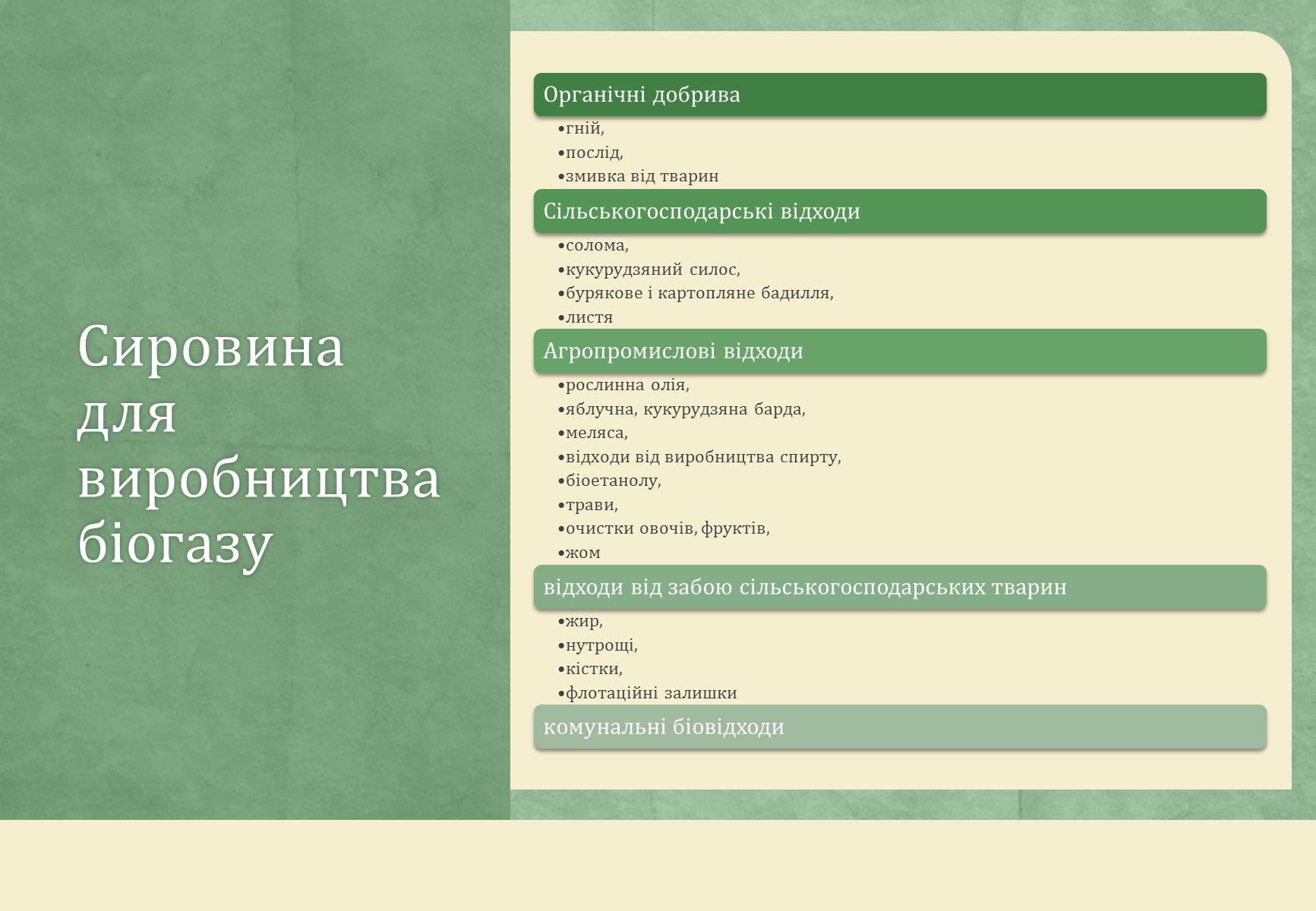 Презентація на тему «Виробництво біогазу» - Слайд #5