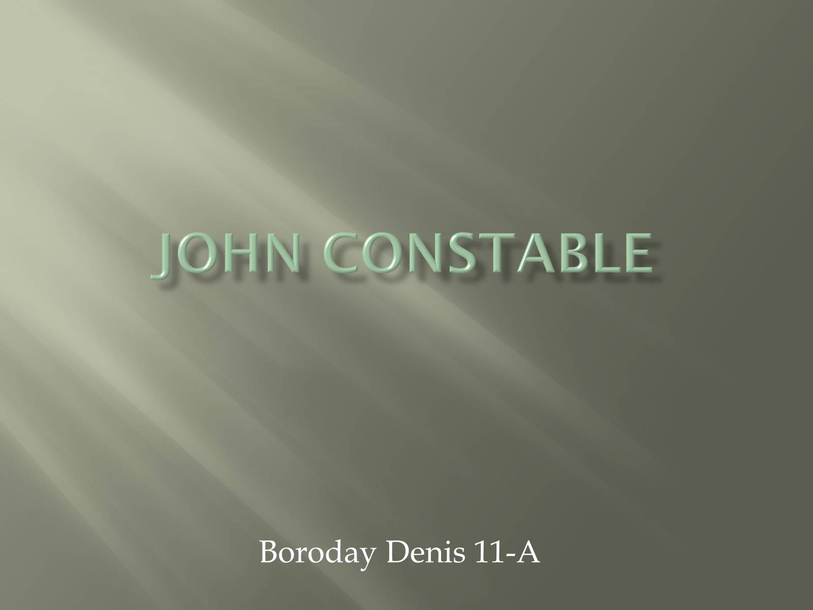 Презентація на тему «John Constable» (варіант 2) - Слайд #1