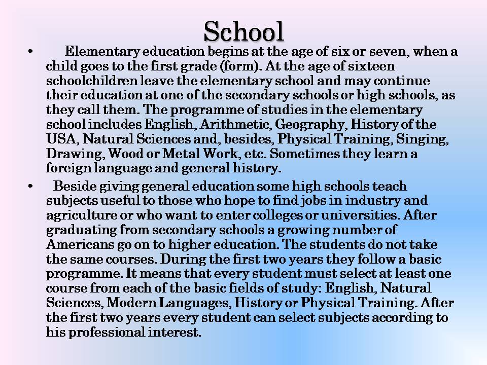 Презентація на тему «Education in the USA» (варіант 2) - Слайд #7