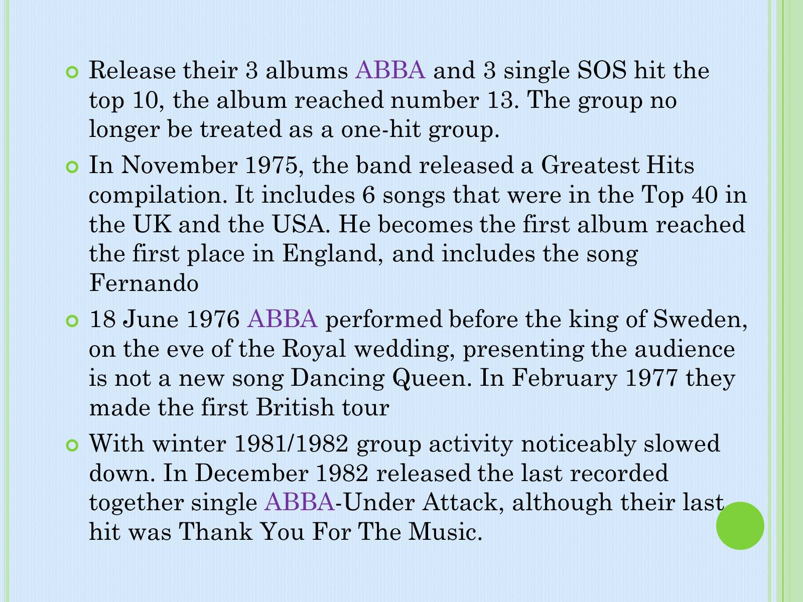 Презентація на тему «Group «ABBA»» - Слайд #11