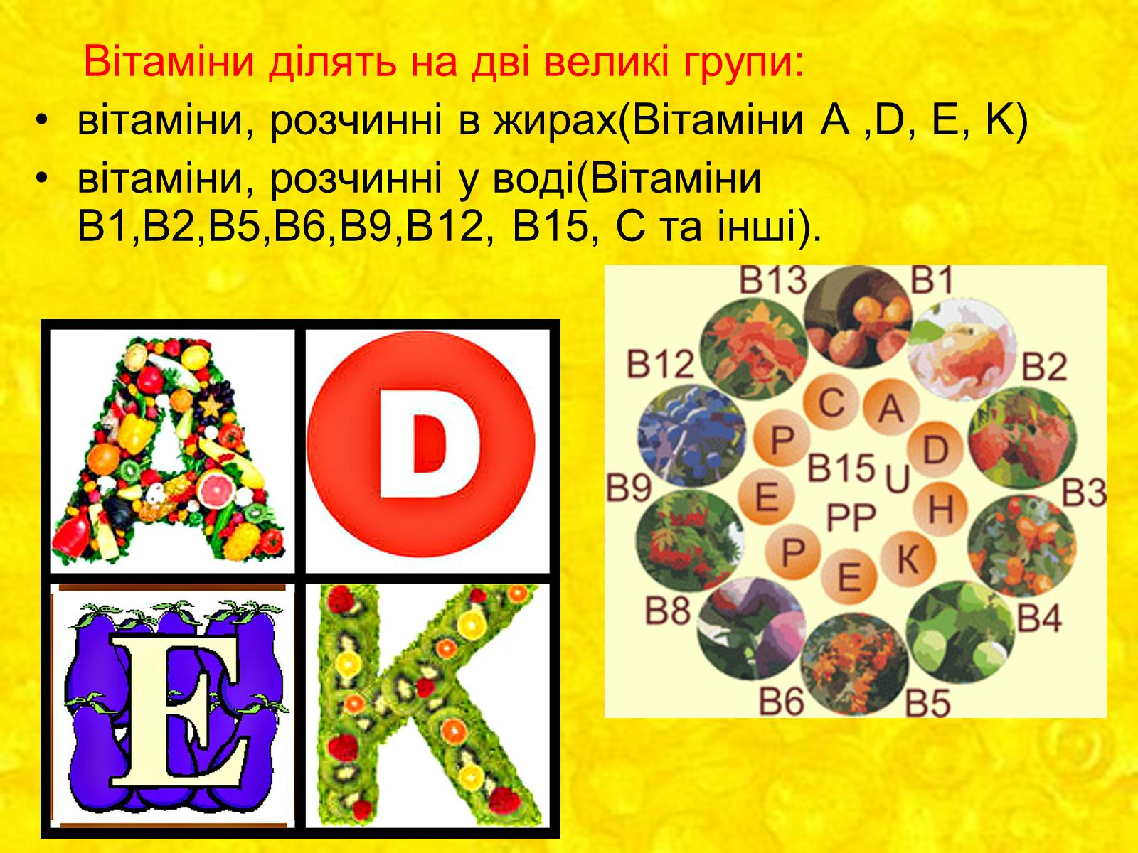 Презентація на тему «Вітаміни і їх роль в житті людини» (варіант 2) - Слайд #4