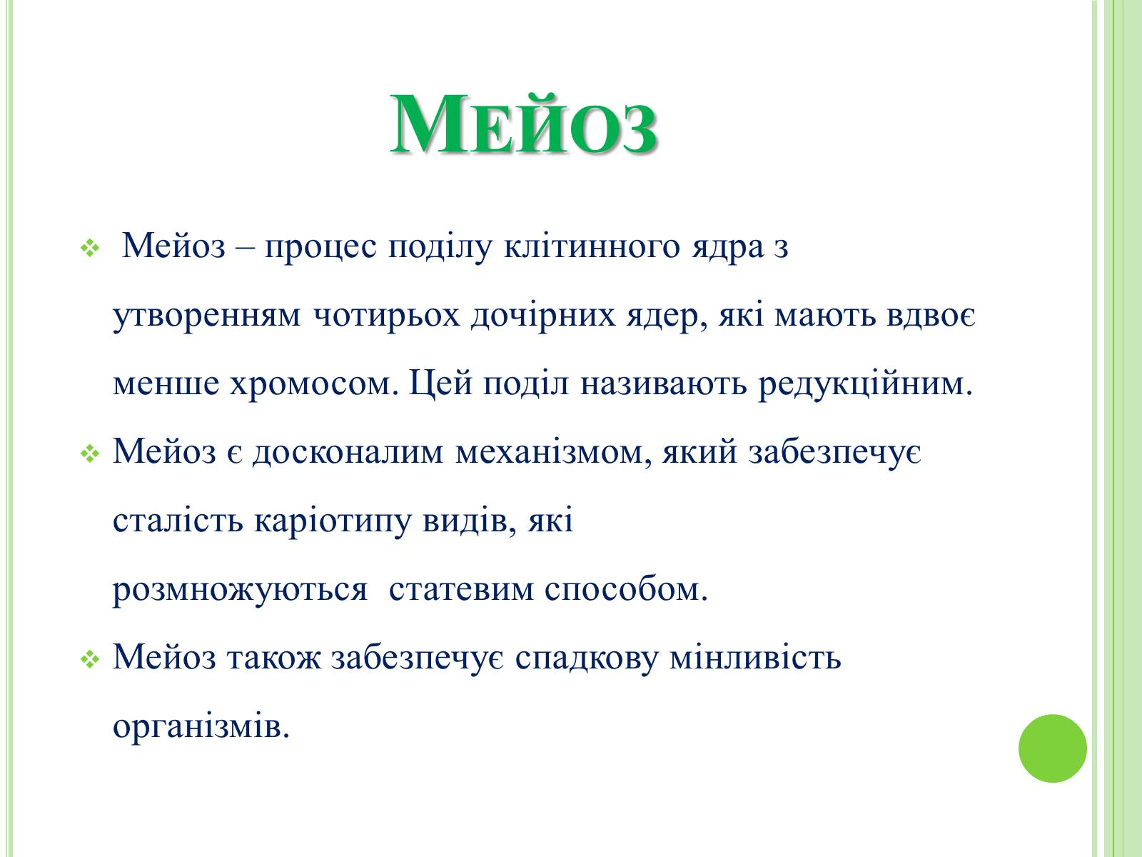 Презентація на тему «Мітоз та Мейоз. Спільне та відмінне» - Слайд #3