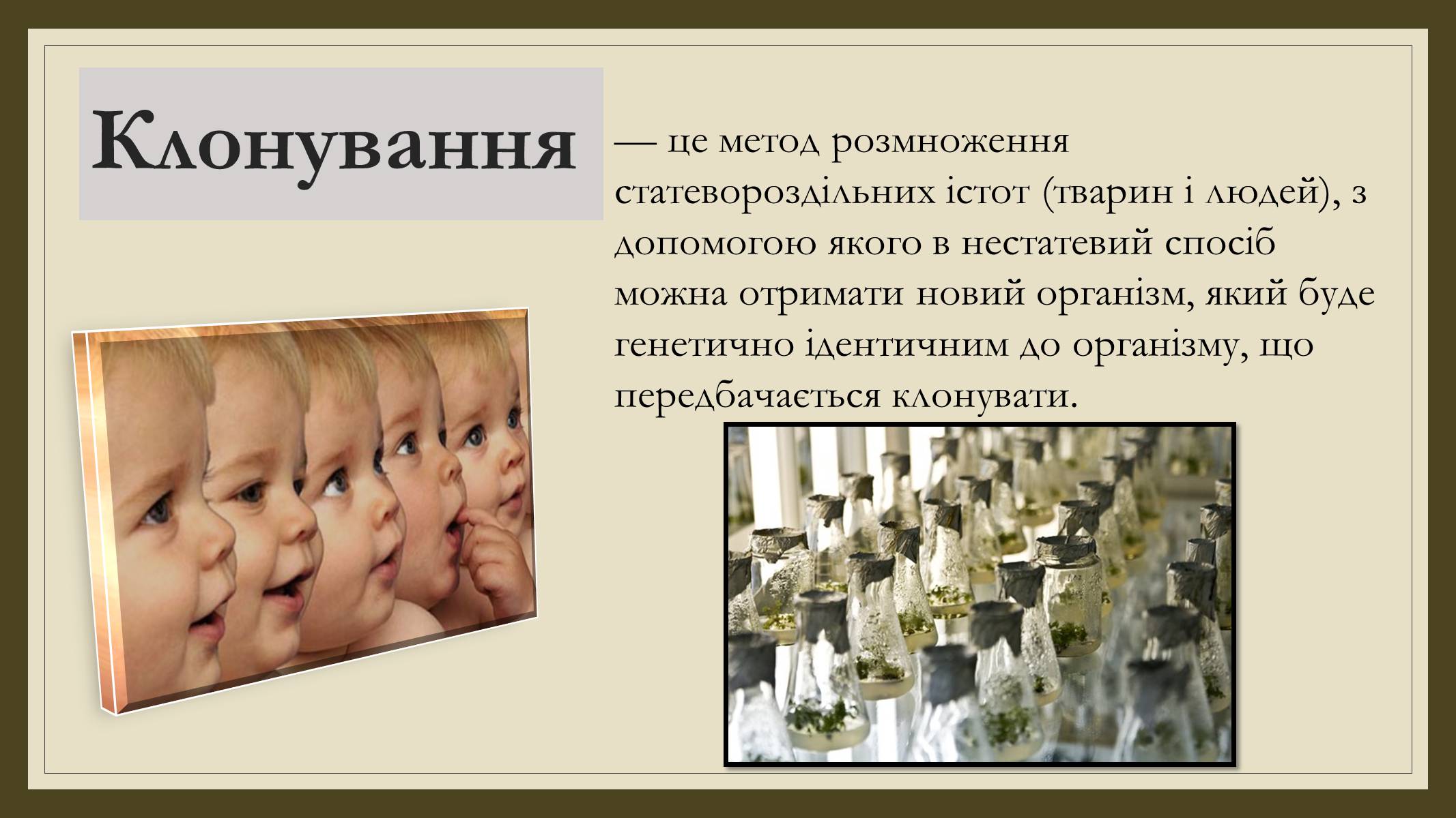 Презентація на тему «Ембріотехнології та стовбурові клітини. Клонування» - Слайд #9