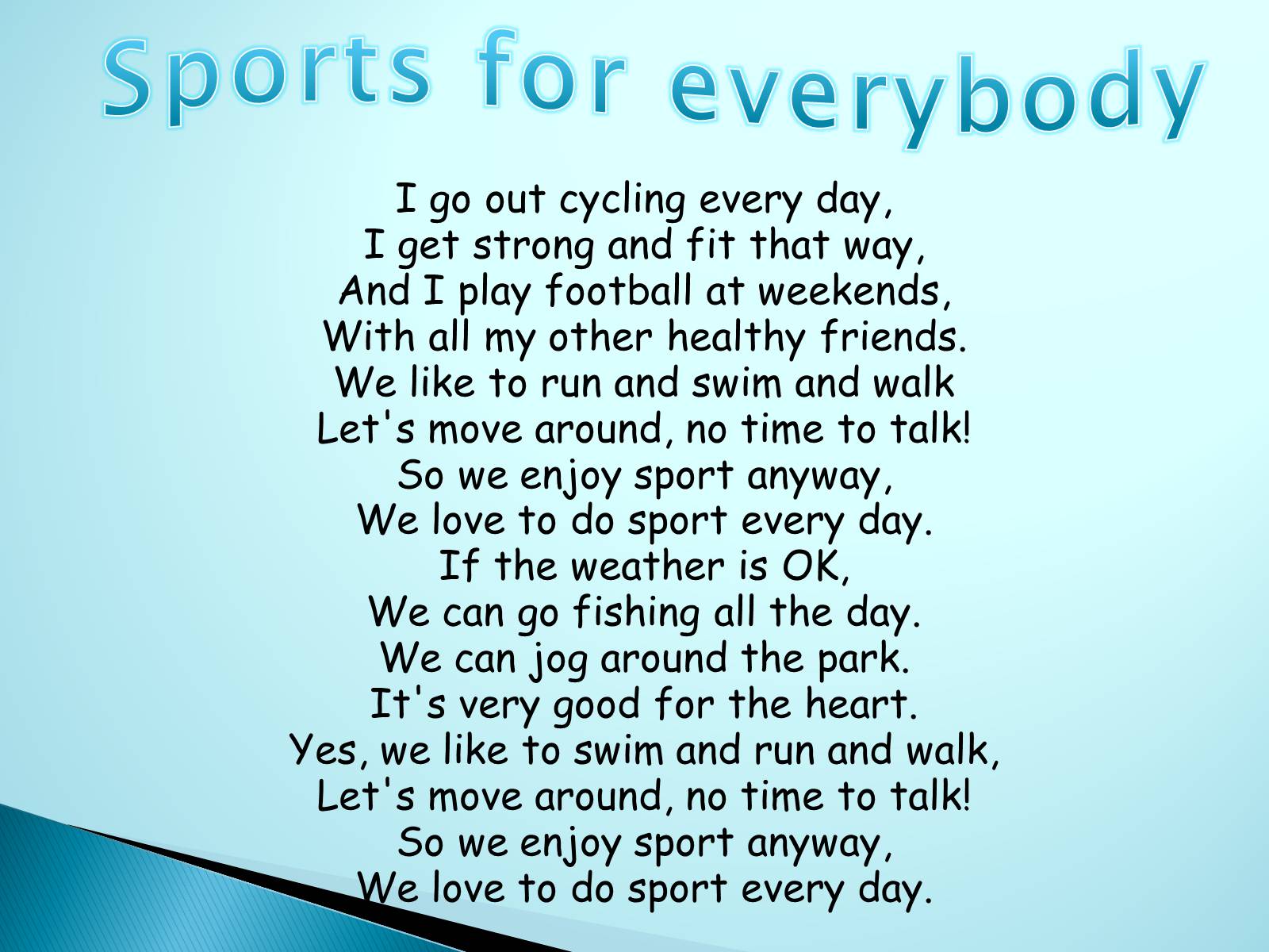 Презентація на тему «Sport in our life» (варіант 3) - Слайд #10