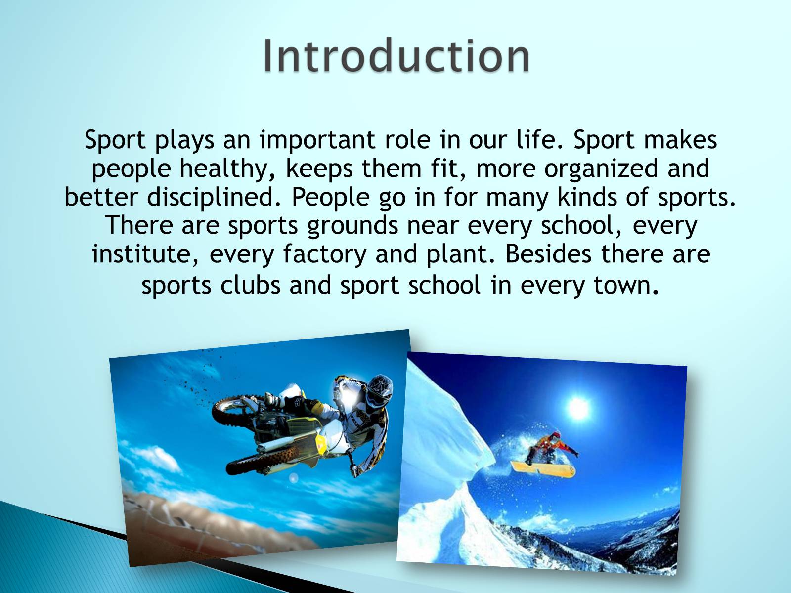 Презентація на тему «Sport in our life» (варіант 3) - Слайд #3
