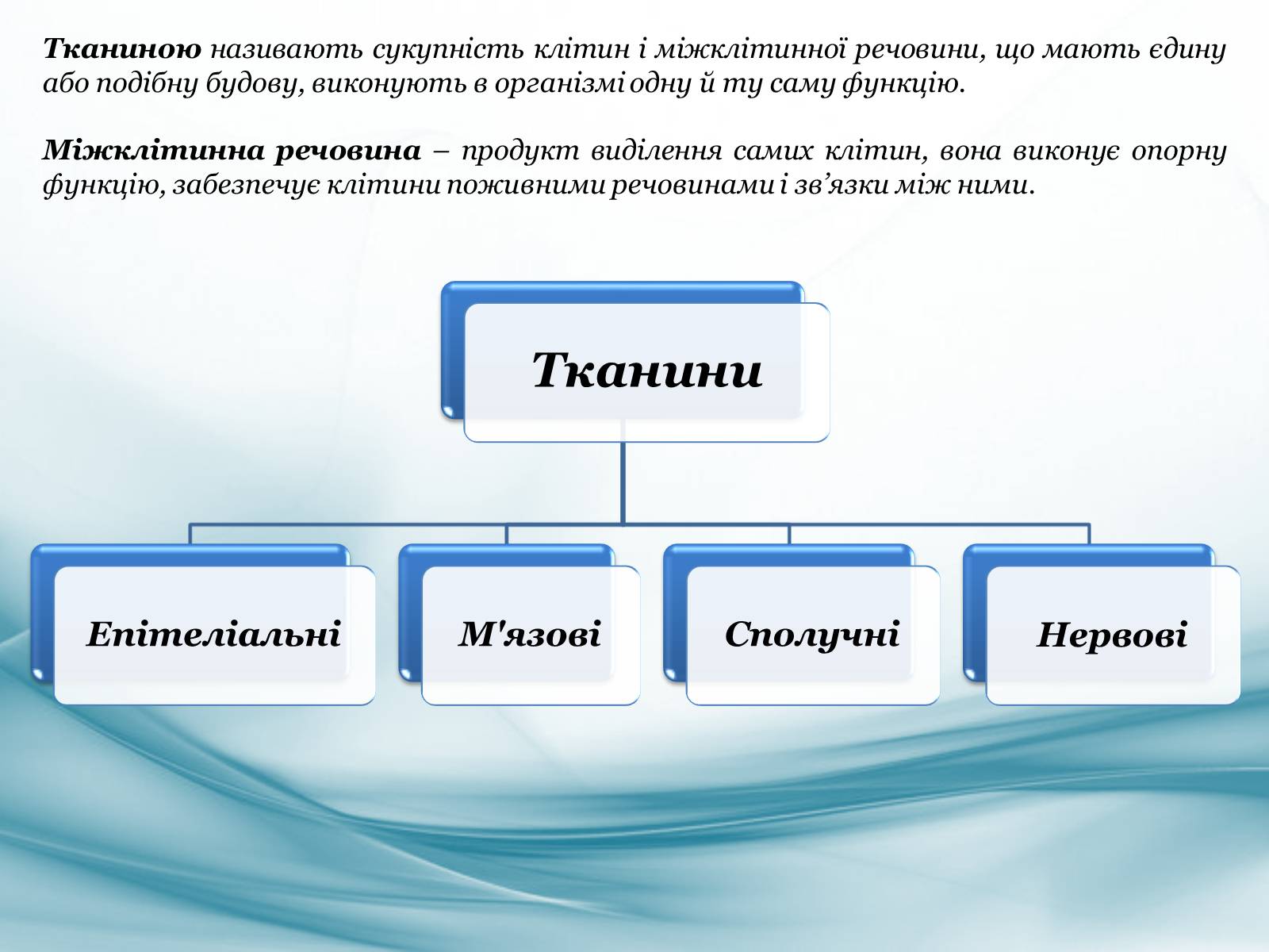 Презентація на тему «Тканини тварин. Їх функції» - Слайд #2