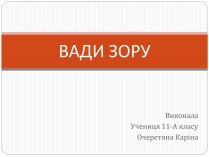 Презентація на тему «Вади Зору»