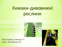 Презентація на тему «Хижаки-дивовижні рослини»