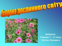 Презентація на тему «Охорона рослинного світу»