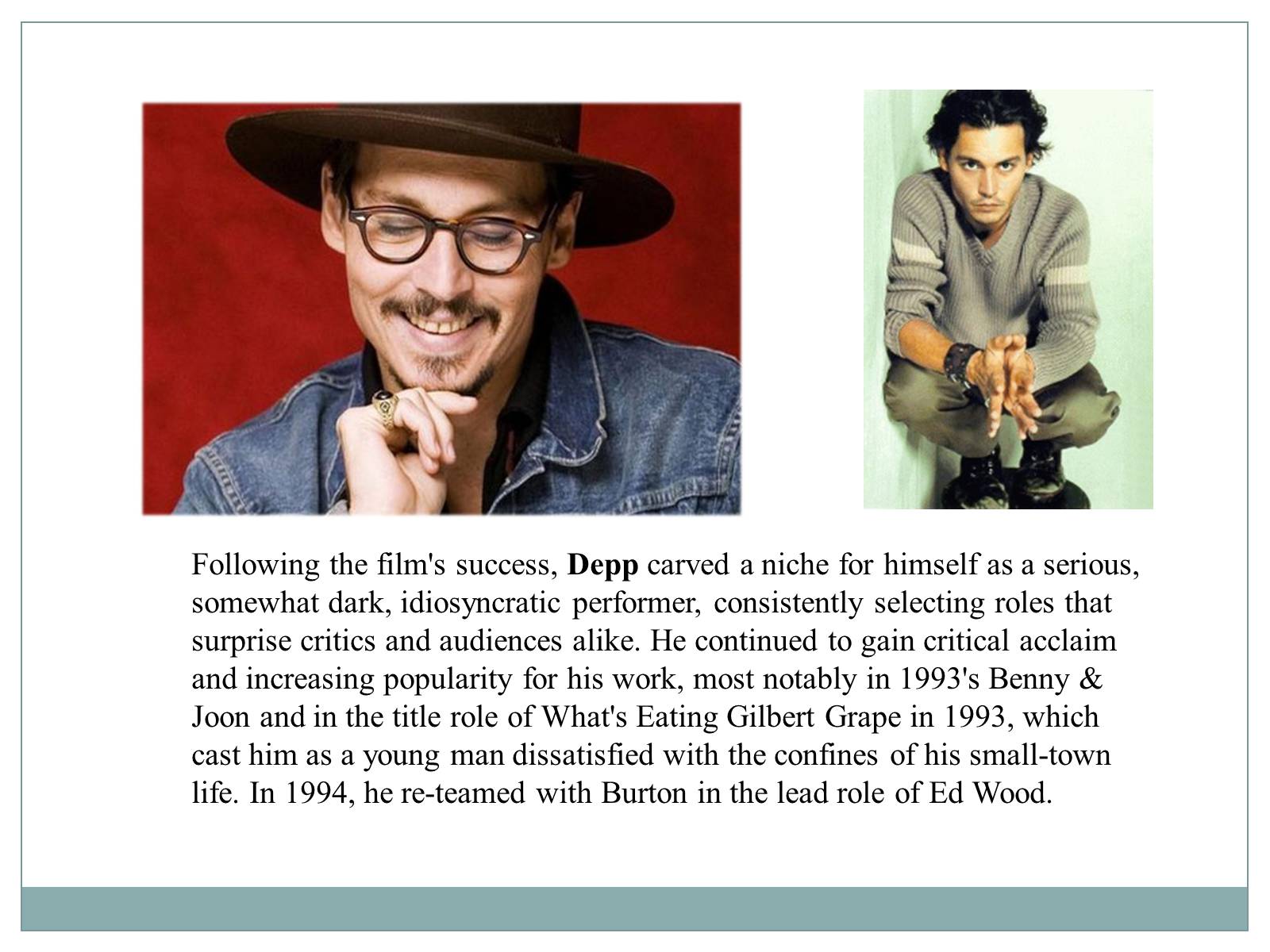 Презентація на тему «Johnny Depp» (варіант 1) - Слайд #3