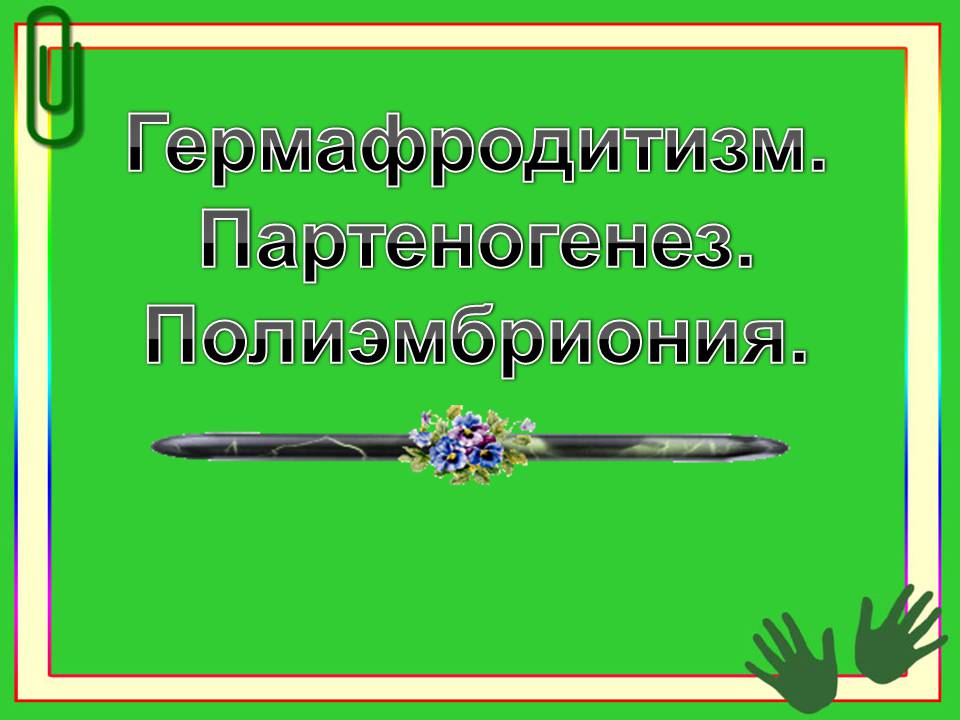 Презентація на тему «Гермафродитизм. Партеногенез. Полиэмбриония» - Слайд #1