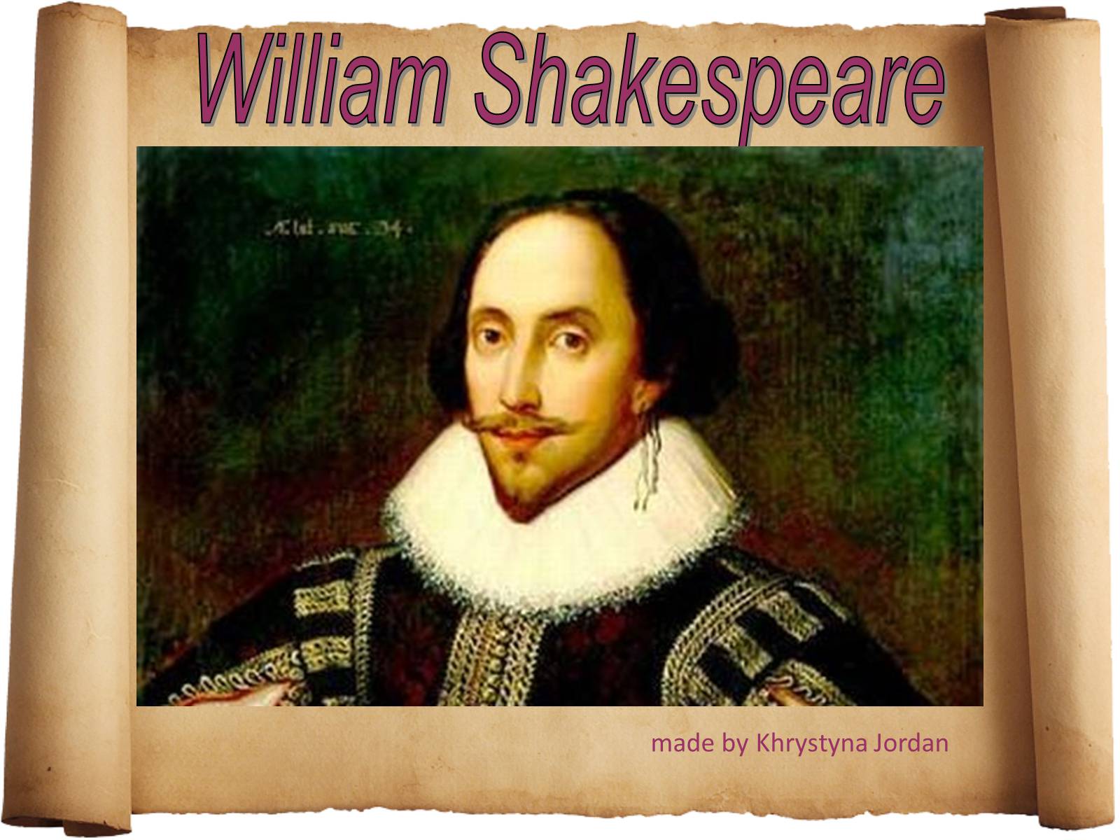 Презентація на тему «William Shakespeare» (варіант 1) - Слайд #1