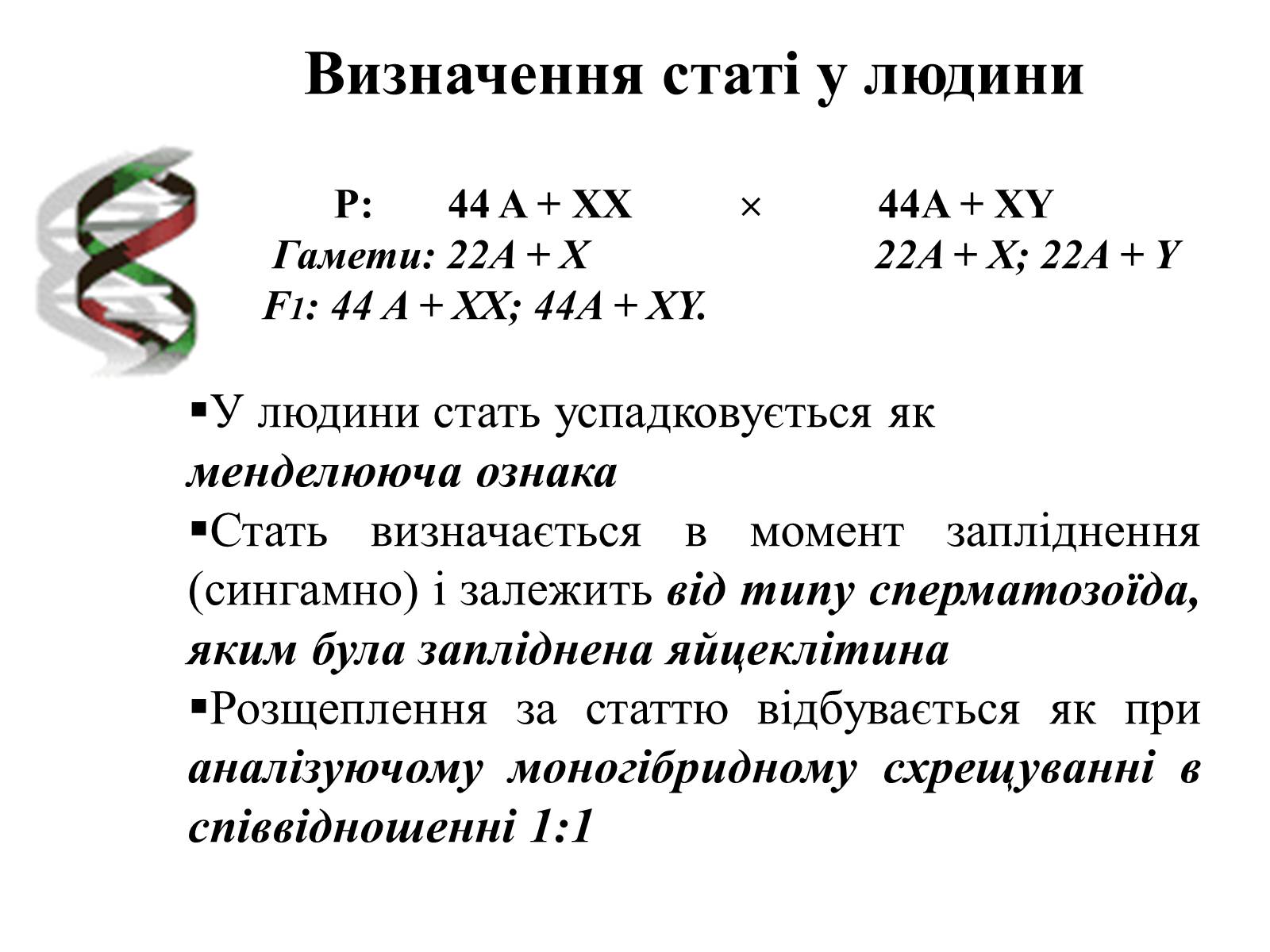 Презентація на тему «Успадкування статі та ознак, зчеплених зі статтю» - Слайд #7