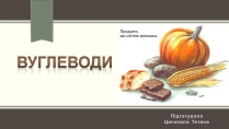 Презентація на тему «Вуглеводи як компоненти їжі, їх роль у житті людини» (варіант 6)