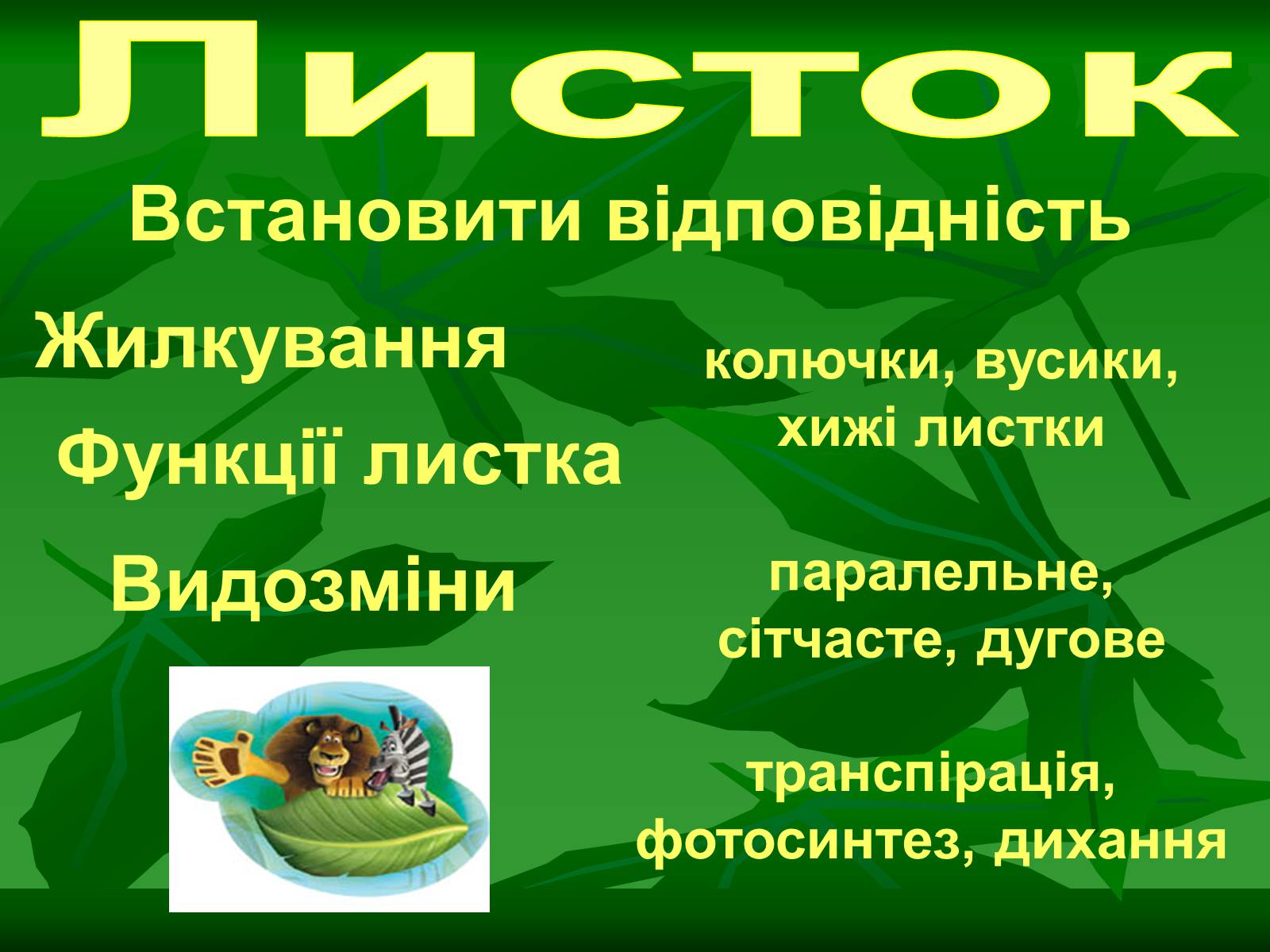 Презентація на тему «Листок» - Слайд #39