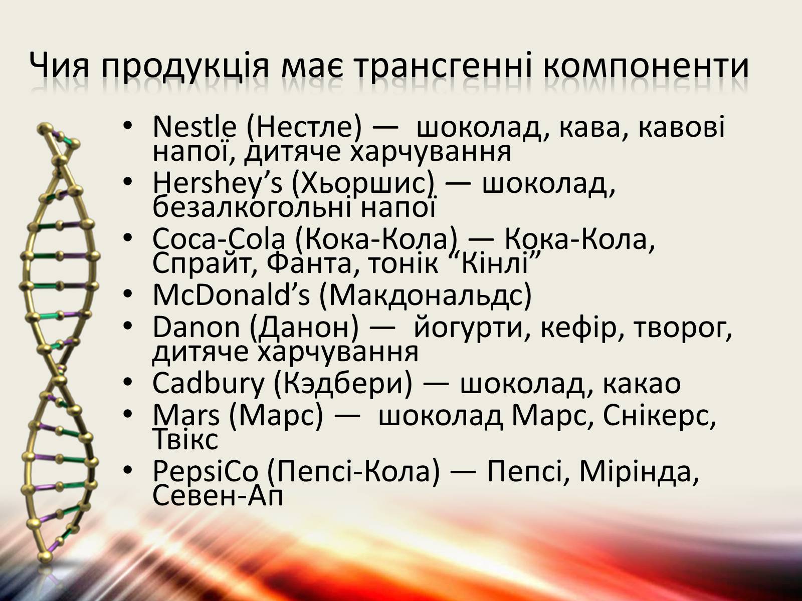 Презентація на тему «Трансгенні організми» (варіант 6) - Слайд #15