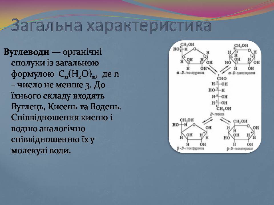 Презентація на тему «Вуглеводи як компоненти їжі, їх роль у житті людини» (варіант 39) - Слайд #3