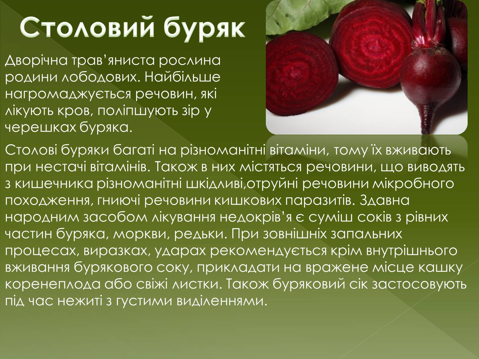 Презентація на тему «Овочеві культури – як лікарські препарати» - Слайд #17