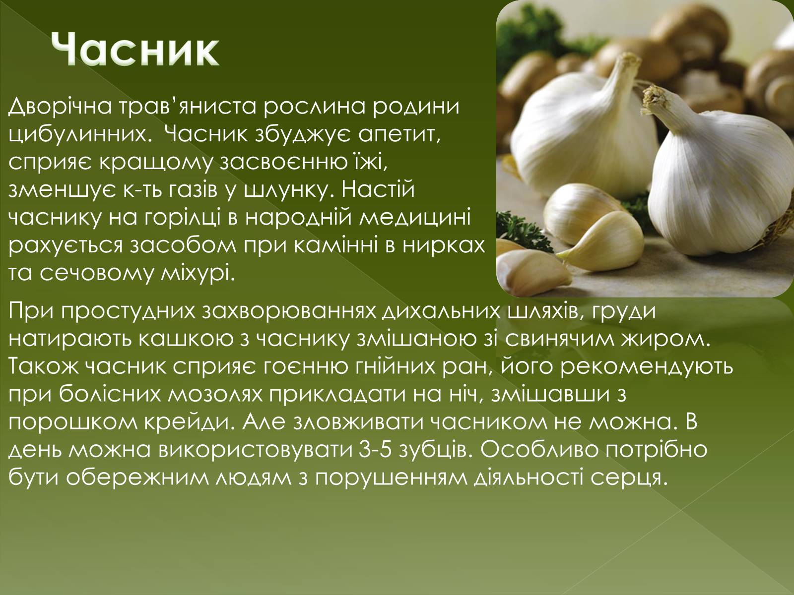 Презентація на тему «Овочеві культури – як лікарські препарати» - Слайд #20