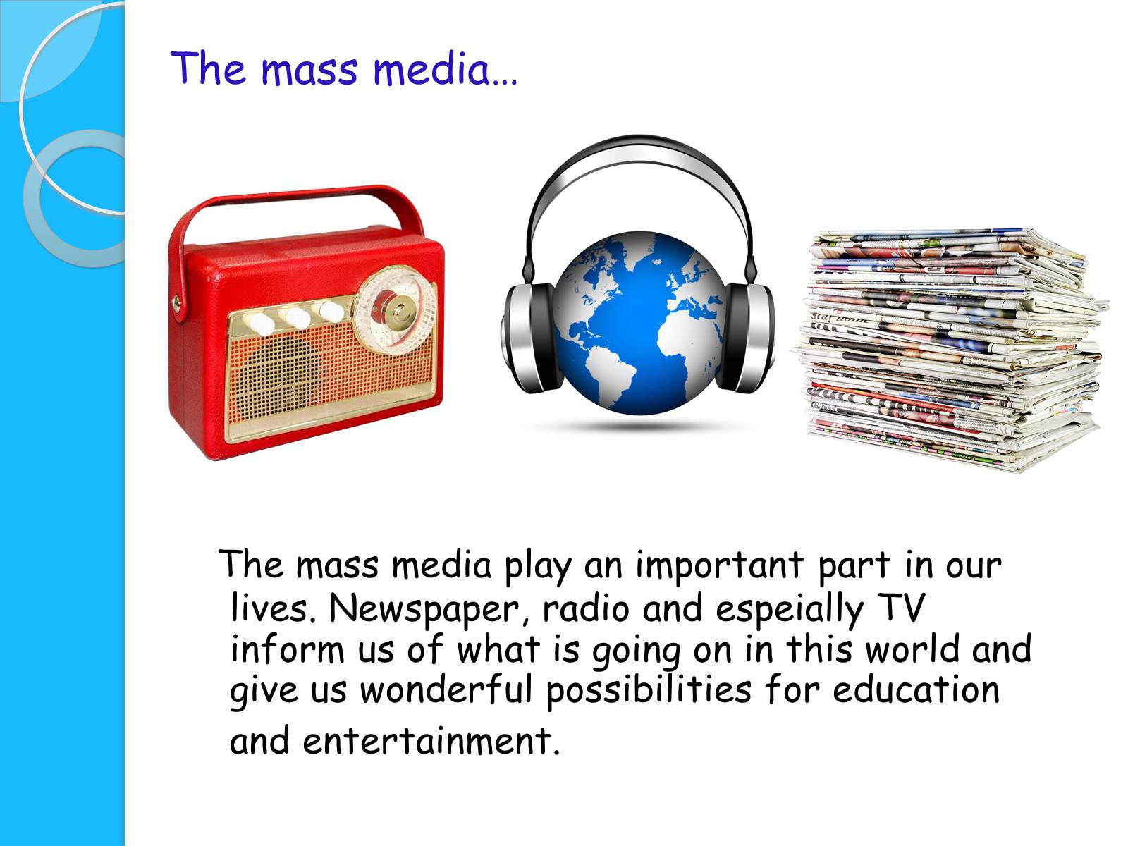 Презентація на тему «Mass Media» (варіант 1) - Слайд #2