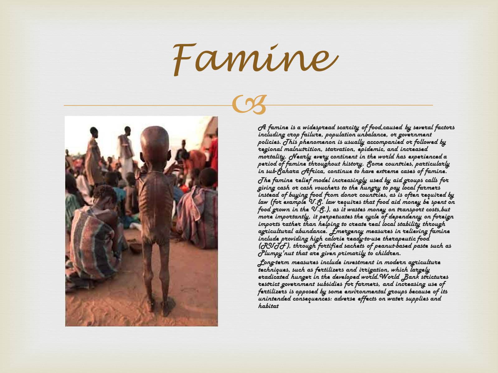 Презентація на тему «Drought And Famine» - Слайд #19