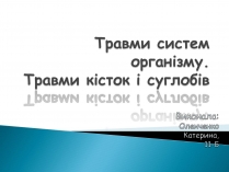 Презентація на тему «Травма систем організму» (варіант 2)